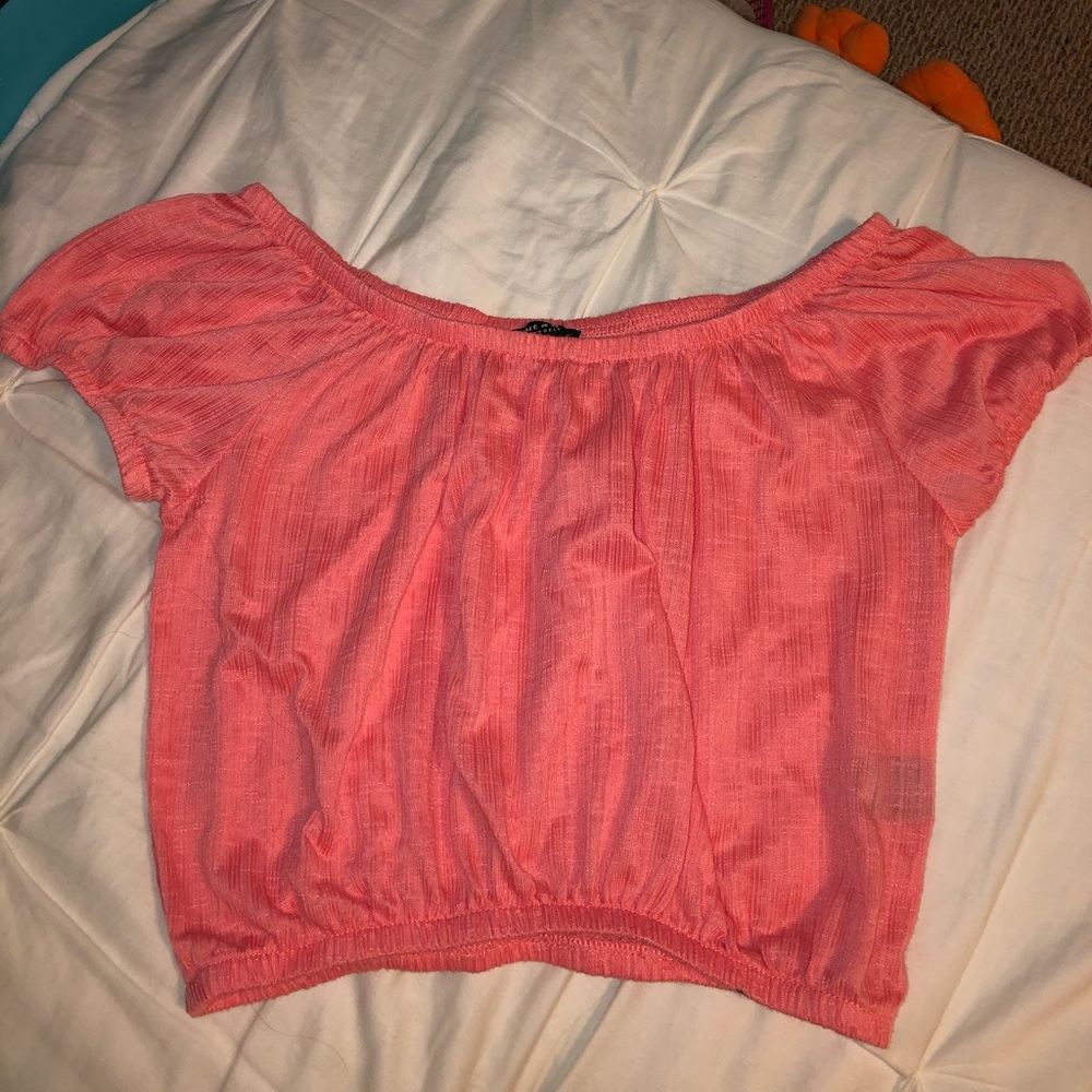 pink crop top from about a girl